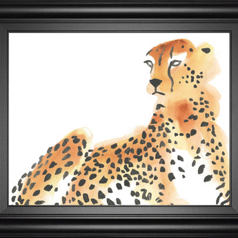 22x26 Majestic Cheetah I By June Erica Vess - Orange