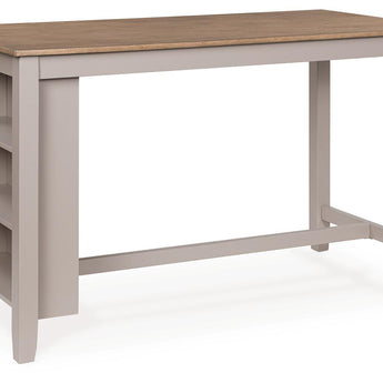 Harperfeld - Rectangular Dining Room Counter Table - Natural / Gray