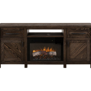 Dutton - Electric Fireplace - Rookwood Brown