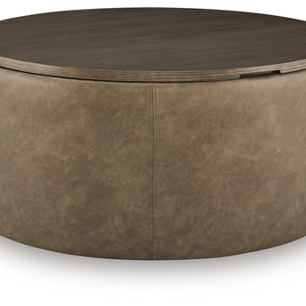 Bethanstone - Storage Ottoman - Warm Brown