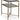 Cloverty - Acabado dorado envejecido - Mesa auxiliar rectangular