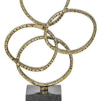 Wellcott - Sculpture - Gold Finish / Black