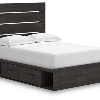 Hollivern - Cama con almacenamiento de paneles