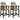 Fairen Trail - Black / Driftwood - Tall Barstool (Set of 2)
