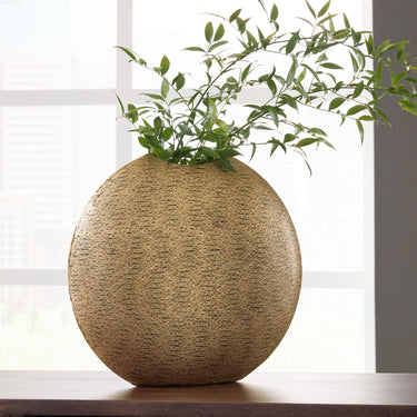 Iansboro - Vase - 15" - Antique Gold Finish