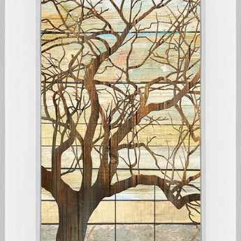 And Then I Met You By Marla Rae - Mirror Framed Print Wall Art - Beige