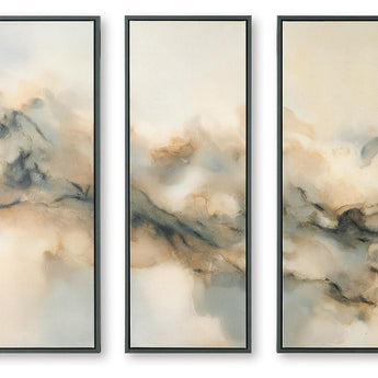 Larrondale - Wall Art Set (Set of 3) - Black / Gray / Brown