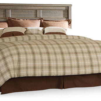 Juararo - King/Cal King Panel Headboard - Dark Brown