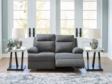 Side-Swipe - Reclining Loveseat - Charcoal