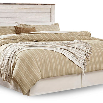 Willowton - King/Cal King Panel Headboard - Whitewash