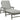 Visola - Gray - Chaise Lounge with Cushion