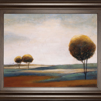 Tranquil Plains Il By Ursula Salemink-Roos - Framed Print Wall Art - Beige