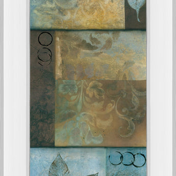 Winter Is Hear Il By Norm Olson - Mirror Framed Print Wall Art - Blue