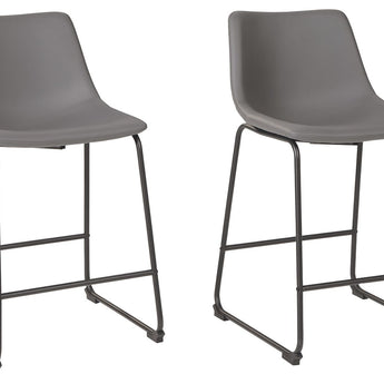 Centiar - Upholstered Barstool (Set of 2) - Gray