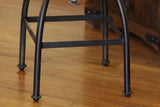 Pueblo Swivel Stool (Set of 2) Deep Brown - detail