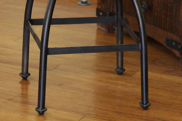 Pueblo Swivel Stool (Set of 2) Deep Brown - detail