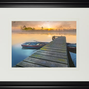 34x40 Weathered Pier By Mike Calascibetta - Beige
