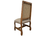 Marquez Chair Tufted Backrest (Set of 2) Two Tone Light Brown - detail