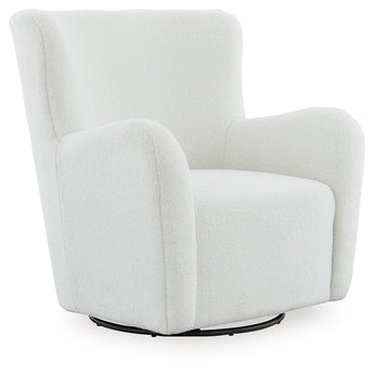 Rowenburg - Swivel Glider Accent Chair - Cream