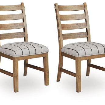 Ridgester - Dining Upholstered Side Chair (Set of 2) - Light Brown