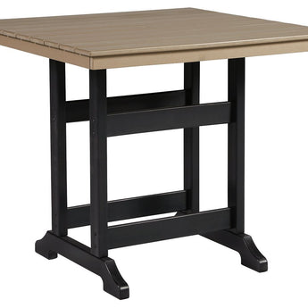 Fairen Trail - Mostrador cuadrado TBL con Umb OPT - Negro/Madera flotante