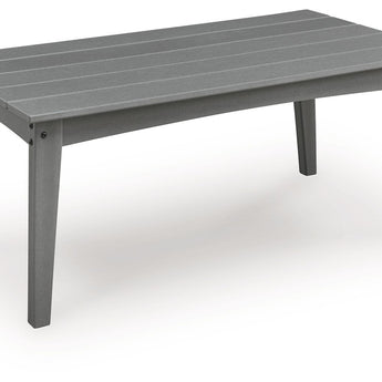Cove Beach - Mesa de cóctel rectangular - Gris