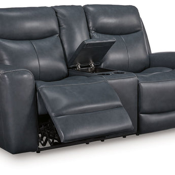 Bexhurst - Power Reclining Loveseat With Console / Adjustable Headrest