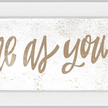 Come As You Are By Erin Barrett - Mirrored Frame Wall Art - White