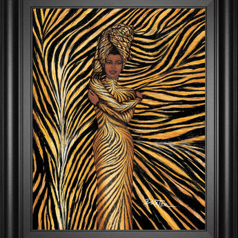 22x26 Tiger Inspired Fashion By Dexter Griffin - Yellow