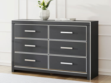 Zuraleus - Six Drawer Dresser - Black