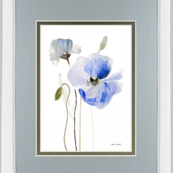 All Poppies I By Lanie Loreth - Mirror Framed Print Wall Art - Gray