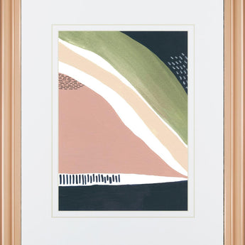 34x40 Simple Marks IV By Regina Moore - Pink