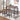Santana - 5 Piece Pub Height Bar Table Set - Weathered Chestnut