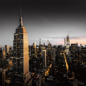 Goodnight Ny By Cad Design (Framed Small) - Dark Gray