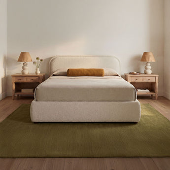 Colin - King Storage Bed - Oatmeal