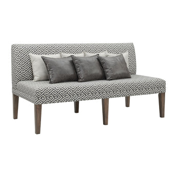Gramercy - Upholstered Dining Settee - Dark Brown