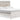 Altyra - King Panel Bed With Upholstered Headboard - White