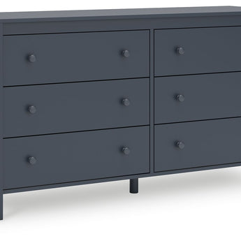 Simmenfort - Six Drawer Dresser - Navy Blue
