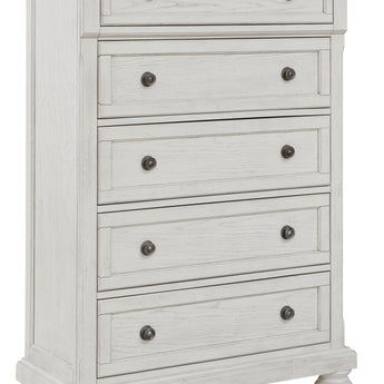 Robbinsdale - Five Drawer Chest - Antique White