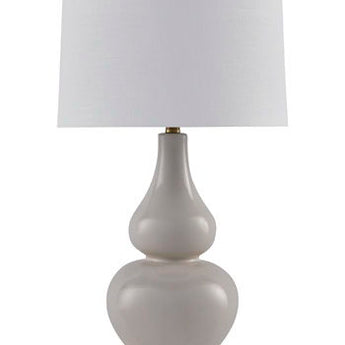 Weswick - Ceramic Table Lamp - Cream / Gold Finish