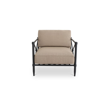 Willow - Silla decorativa para exterior - Marrón claro