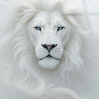 "Regal Majesty" Tempered Glass - White / Gray