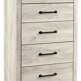 Cambeck - Five Drawer Chest - Whitewash