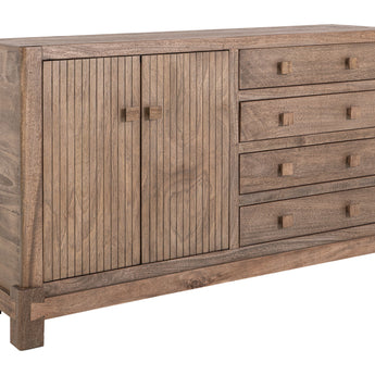 Atenas - Console With 4 Drawer And 2 Doors - Brown