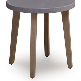 Harmony Headlands - Mesa auxiliar redonda - Natural/Gris