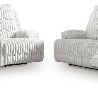 Rhines Falls - 2 Pc. - Power Reclining Sofa And Loveseat - Alloy