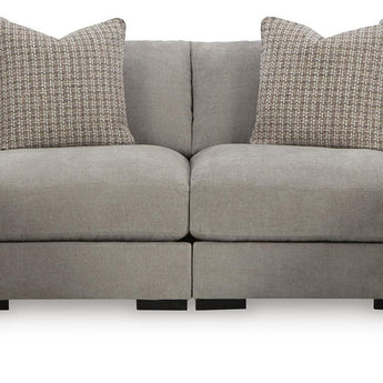 Aslan Court - 4-Piece Sofa Pit Sectional - Pebble
