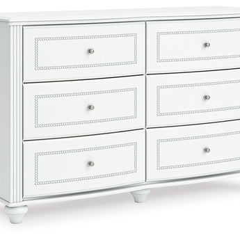 Kozlani - Six Drawer Dresser - White