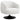 Dave - Sillón giratorio tapizado con respaldo de barril - Beige