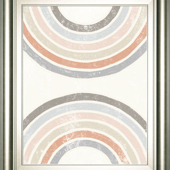 Over The Rainbow I By Moira Hershey - Framed Print Wall Art - Beige